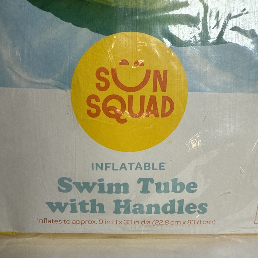 Sun Squad Inflatable Swim Tube with Handles - 33 In Diameter - Ages‎ 9+ - Picture 2 of 3